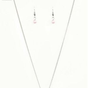 Paparazzi Jewelry - You Glow Girl Pink Necklace & Earrings Set Paparazzi Jewelry - You Glow Girl Pink Necklace & Earrings Set